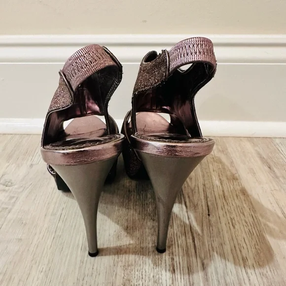Charlotte Russe Pale Purple/silver-“Cookie”  Stiletto Heels - Picture 4 of 7
